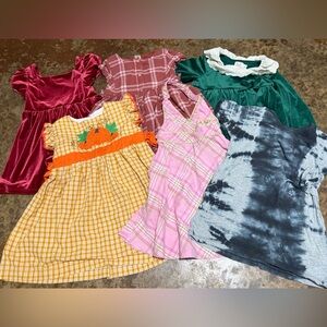 6 piece toddler girl dress bundle - 2T/3T